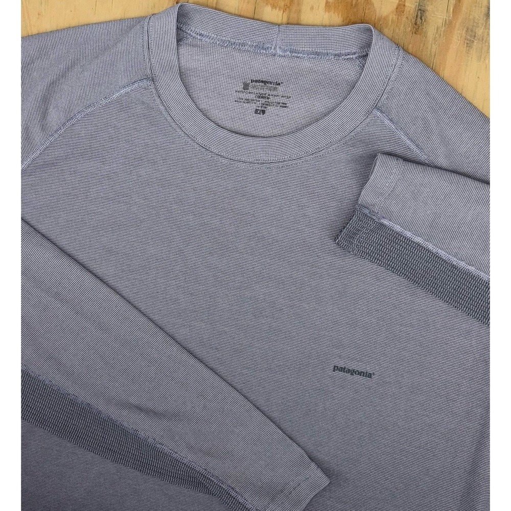 Patagonia Men's Performance Base Layer Capilene Long Sleeve Shirt Gray XL